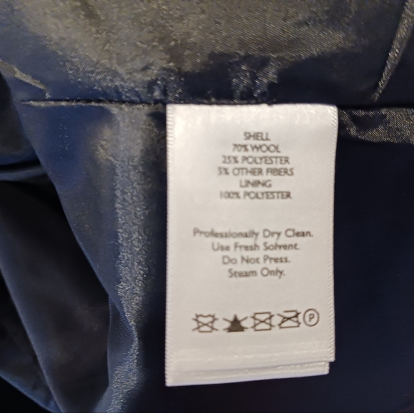 Eddie Bauer wool blazer herringbone beautifully made 18 Tall NWT! - Picture 7 of 9